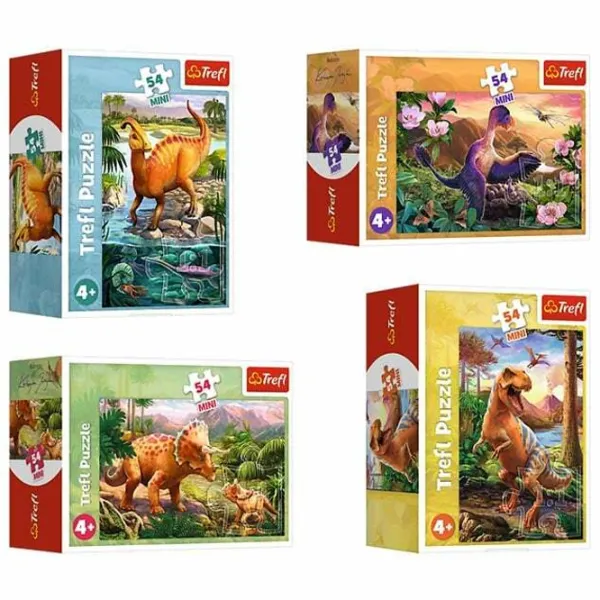 Puzzle 2D Trefl Amazing dinosaurs 4+/ Numărul de piese: 54 photo 1