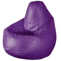 Кресла мешки Bean Bag BB BM0560 XXL ЭКО Кожа/ Пенополистирол/ Фиолетовый