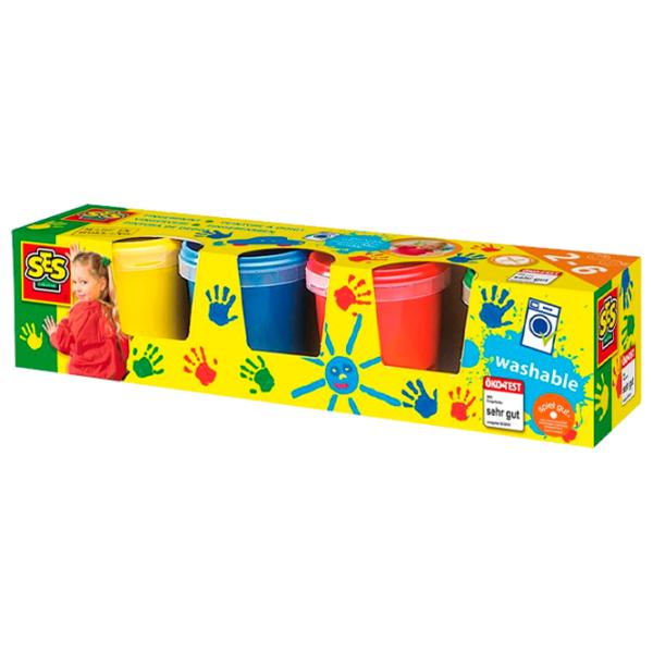 Set de creație SES Finger Paint 4 Colours 00305 3+/ Multicolor Multicolor photo 1