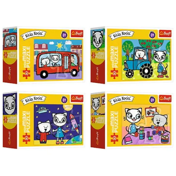 Puzzle 2D Trefl Kittykit 3+/ Numărul de piese: 20 photo 1