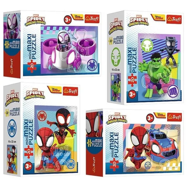 Puzzle 2D Trefl Spidey 3+/ Numărul de piese: 20 photo 1