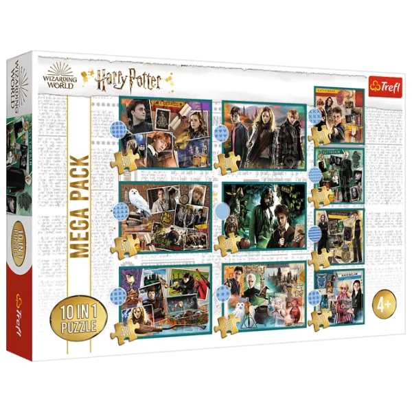 Пазл 2D Trefl 10 in 1 In the world of Harry Potter 4+/ Количество деталей: 329 photo 1