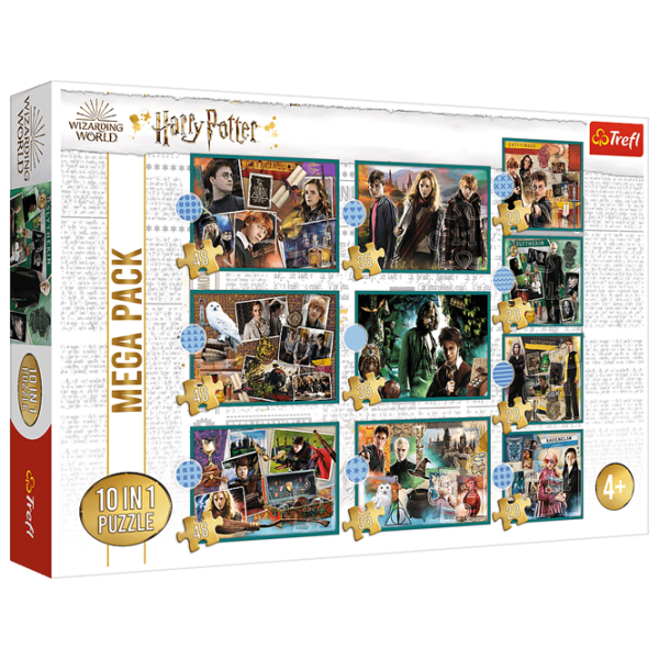 Пазл 2D Trefl 10 in 1 In the world of Harry Potter 4+/ Количество деталей: 329 photo 1