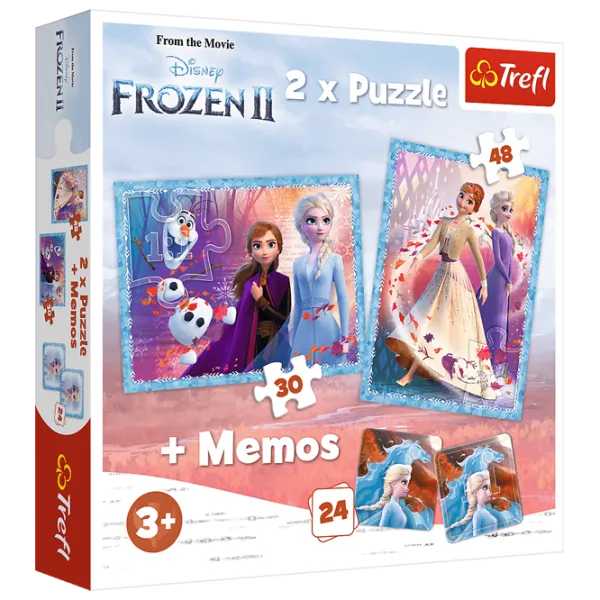 Puzzle 2D Trefl 2 in 1 A mysterious land 3+/ Numărul de piese: 78 photo 1