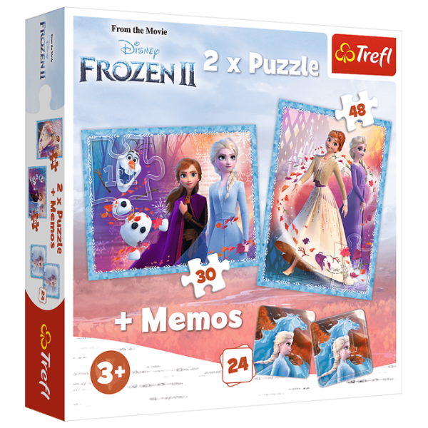 Puzzle 2D Trefl 2 in 1 A mysterious land 3+/ Numărul de piese: 78 photo 1