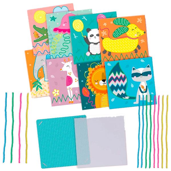 Set de creație SES Drawing with laces 14889S 3+/ Multicolor Multicolor photo 1
