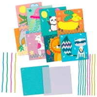 Set de creație SES Drawing with laces 14889S 3+/ Multicolor Multicolor