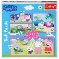 Пазл 2D Trefl 3+1 Peppa Pig 4+/ Количество деталей: 280