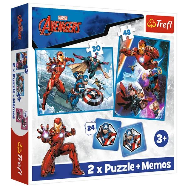 Пазл 2D Trefl 2 in 1 Heroes in the action 3+/ Количество деталей: 78 photo 1