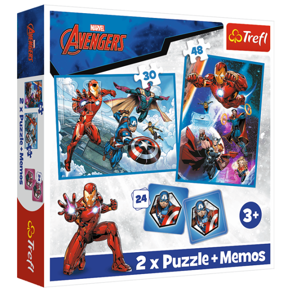 Пазл 2D Trefl 2 in 1 Heroes in the action 3+/ Количество деталей: 78 photo 1