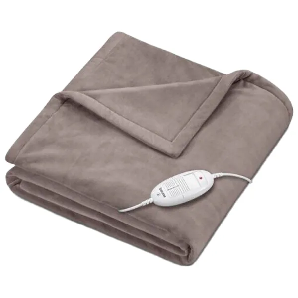 Pătură electrică Beurer HD75 Cosy 100 W/ Flis/ Taupe photo 1