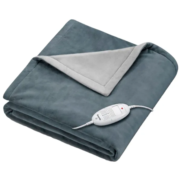 Pătură electrică Beurer HD75 Cosy 100 W/ Flis/ Dark Gray photo 1