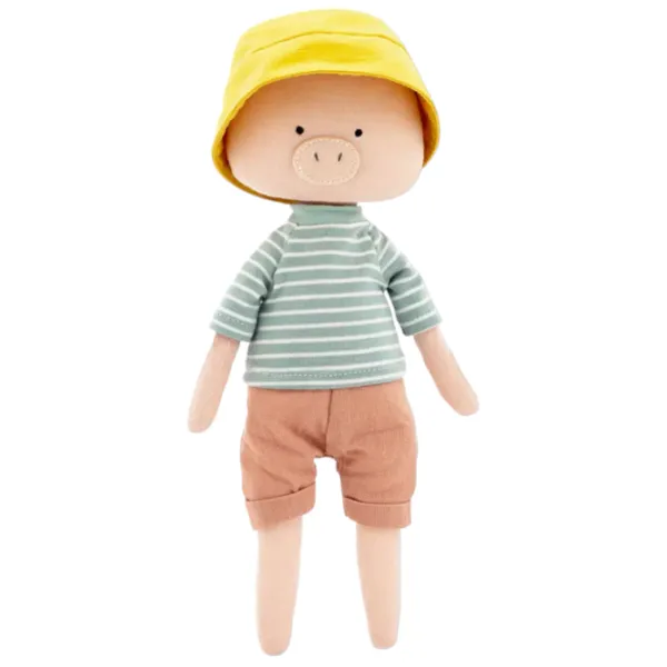 Jucărie moale Orange Toys Cotti Motti Nicky the Pig 4752218014503 3+/ Beige photo 1