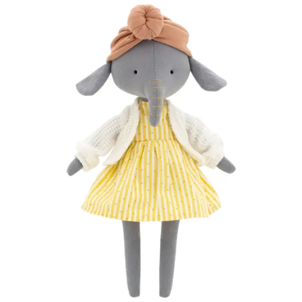 Jucărie moale Orange Toys Cotti Motti Alice the Elephant 4752218014435 3+/ Beige photo 1