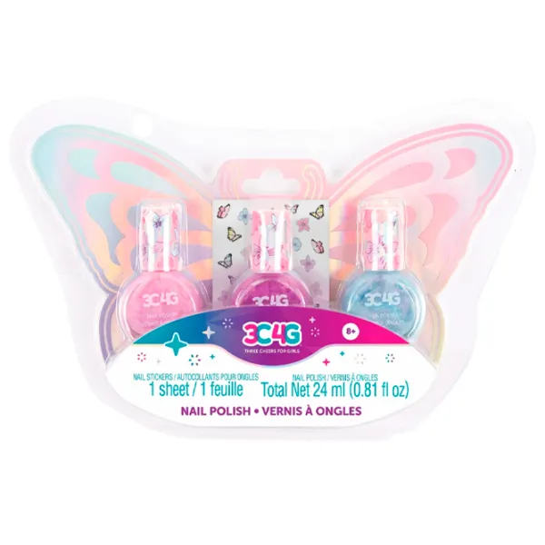 Set de creație Make It Real Butterfly Nail Polish Trio 10043M 6+/ Multicolor Multicolor photo 1 Set de creație Make It Real Butterfly Nail Polish Trio 10043M 6+/ Multicolor Multicolor photo 1