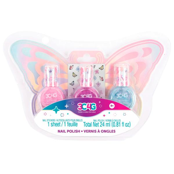 Set de creație Make It Real Butterfly Nail Polish Trio 10043M 6+/ Multicolor Multicolor photo 1 Set de creație Make It Real Butterfly Nail Polish Trio 10043M 6+/ Multicolor Multicolor photo 1