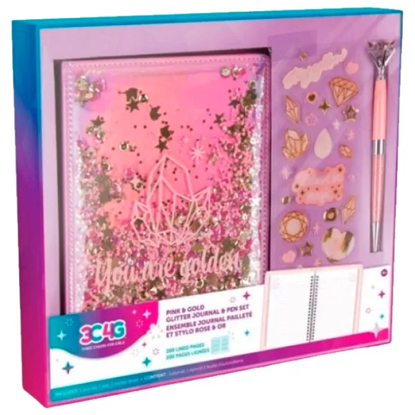 Креативный набор Make It Real Pink & Gold Journal and Pen Set 12012M 3+/ Разноцветный Разноцветный photo 1