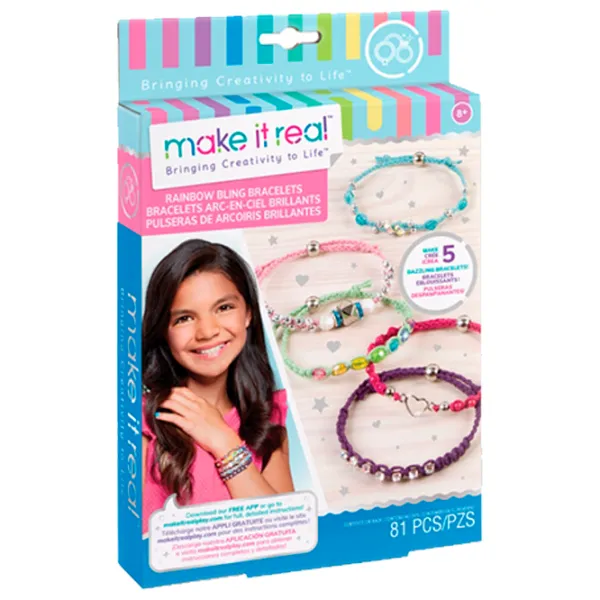 Set de creație Make It Real Rainbow Bling Bracelets 1206M  8+ / Multicolor Multicolor photo 1 Set de creație Make It Real Rainbow Bling Bracelets 1206M  8+ / Multicolor Multicolor photo 1