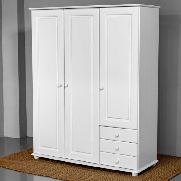 Шкаф Классический Mobicasa Dumbo 3 141 x 52см x 183 / Дерево / Белый photo 1 Шкаф Классический Mobicasa Dumbo 3 141 x 52см x 183 / Дерево / Белый photo 1