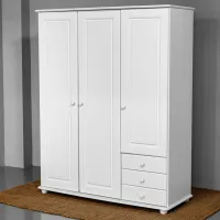 Dulap Clasic Mobicasa Dumbo 3 141 x 52 x 183 / Lemn / Alb