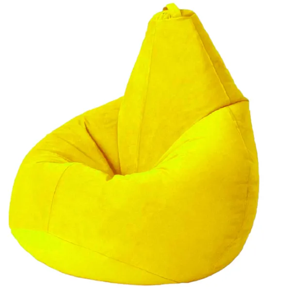Кресла мешки Bean Bag BB BM0486 L Велюр/ Пенополистирол/ Желтый photo 1