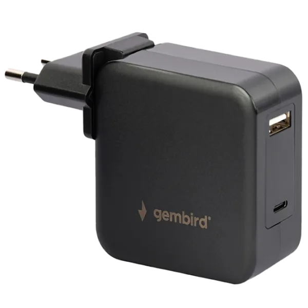 Încărcător pentru laptop Gembird NPA-PD60-01 4.5 A/ Black photo 1 Încărcător pentru laptop Gembird NPA-PD60-01 4.5 A/ Black photo 1