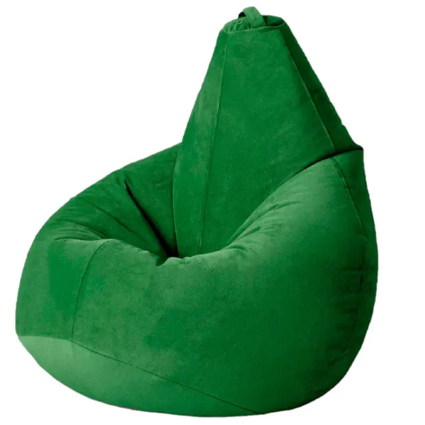 Fotoliu Bean Bag BB BM0486 L Velur/ Polistiren expandat/ Yellow photo 1