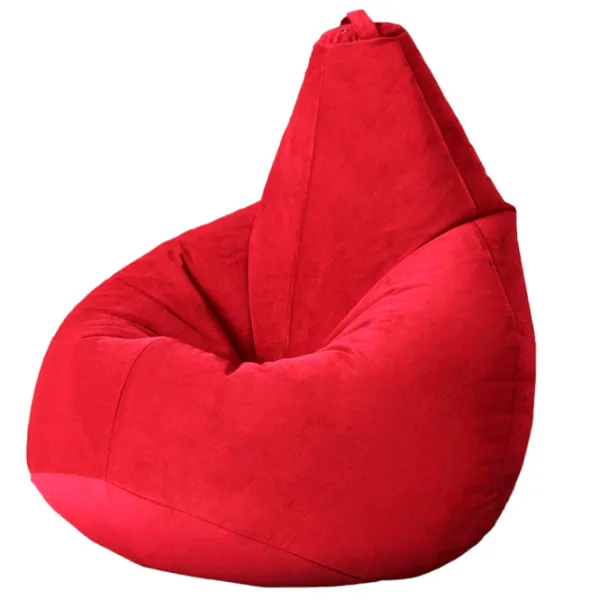 Fotoliu Bean Bag BB BM5828 L Velur/ Polistiren expandat/ Red photo 1