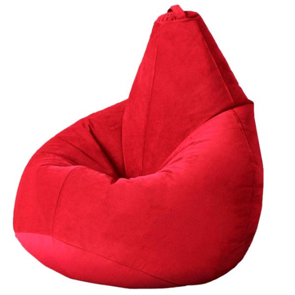 Fotoliu Bean Bag BB BM5828 L Velur/ Polistiren expandat/ Red photo 1