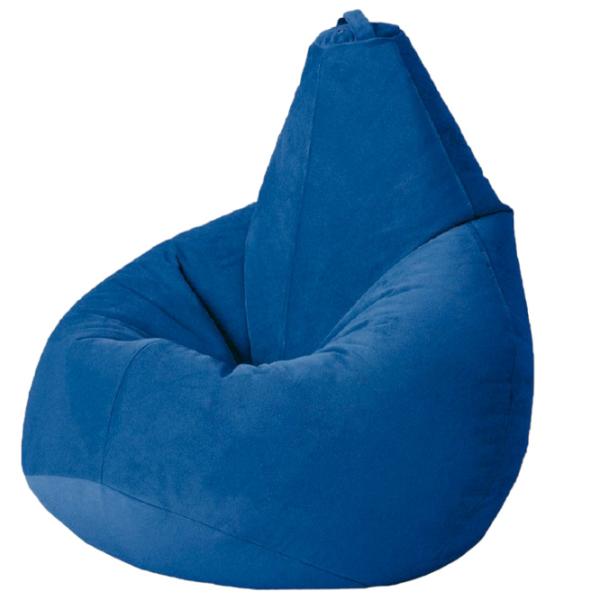 Fotoliu Bean Bag BB BM5829 L Velur/ Polistiren expandat/ Blue photo 1