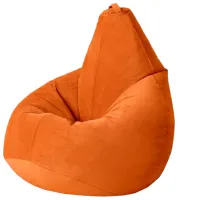 Fotoliu Bean Bag BB BM5831 L Velur/ Polistiren expandat/ Orange