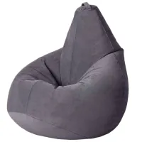 Fotoliu Bean Bag BB BM5835 L Velur/ Polistiren expandat/ Dark Gray