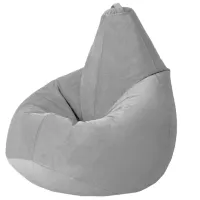 Fotoliu Bean Bag BB BM5838 L Velur/ Polistiren expandat/ Gray