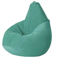 Кресла мешки Bean Bag BB BM5848 XL Велюр/ Пенополистирол/ Бирюзовый