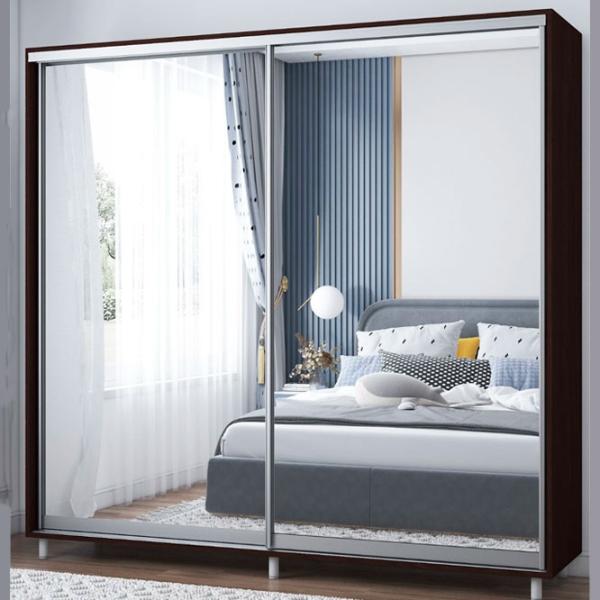 Dulap pentru haine Glisant Mobildor-Lux Aron 2200 2226 220 x 60 x 220 / PAL / Wenge magie photo 1