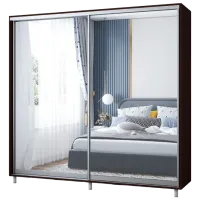 Dulap pentru haine Glisant Mobildor-Lux Aron 2000 2226 200 x 60 x 220 / PAL / Wenge magie