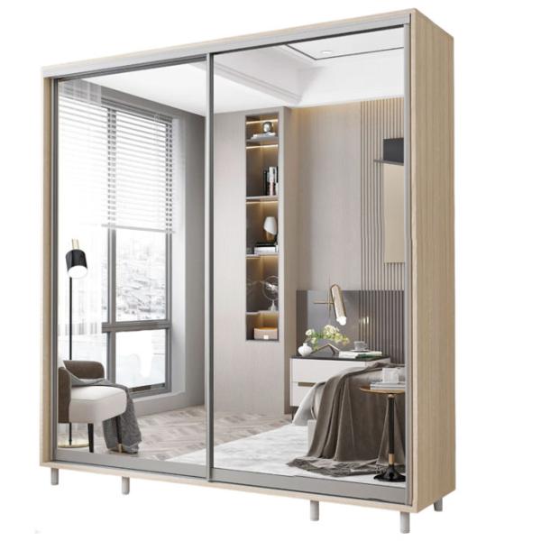 Dulap pentru haine Glisant Mobildor-Lux Aron S 2000 3025 200 x 60 x 220 / PAL / Stejar Sonoma photo 1