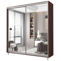 Dulap pentru haine Glisant Mobildor-Lux Aron S 2000 2226 200 x 60 x 220 / PAL / Wenghe