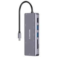 Adapter Canyon DS-11 9-in-1 USB Type-C/ Gray