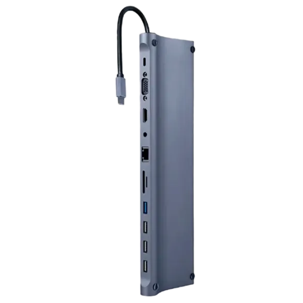 Адаптер Cablexpert A-CM-COMBO11-01 USB Type-C/ Серый photo 1