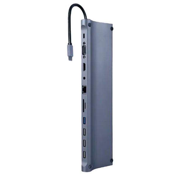 Адаптер Cablexpert A-CM-COMBO11-01 USB Type-C/ Серый photo 1