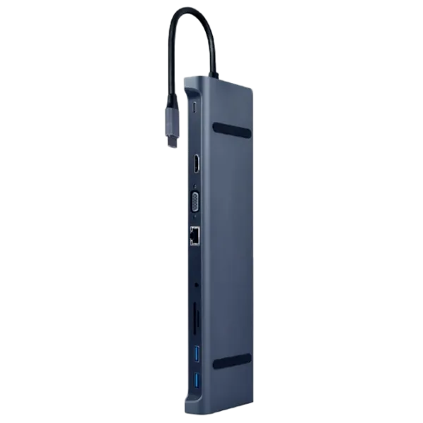 Adapter Cablexpert A-CM-COMBO10-01 USB Type-C/ Gray photo 1