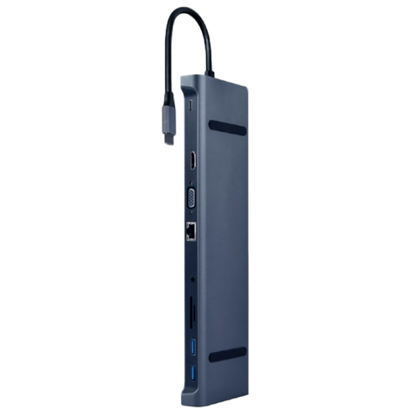 Adapter Cablexpert A-CM-COMBO10-01 USB Type-C/ Gray photo 1