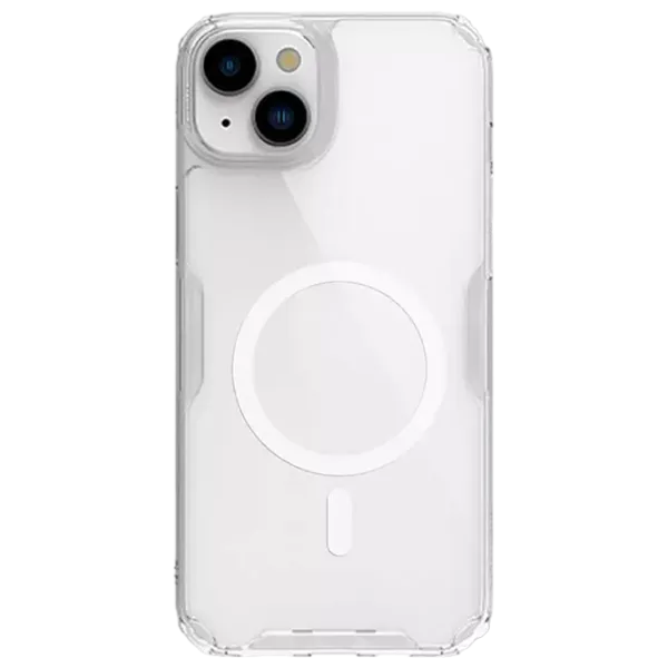 Husă pentru smartphone Apple iPhone 15 Plus Nillkin/ Back/ TPU/ PC/ White Transparent photo 1