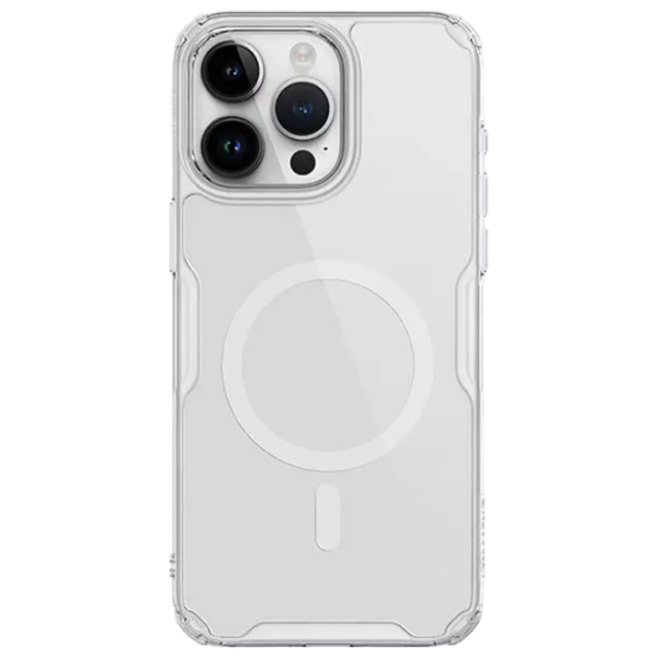 Чехол для смартфона Apple iPhone 15 Pro Max Nillkin/ Back/ TPU/ PC/ Белый Прозрачный photo 1 Чехол для смартфона Apple iPhone 15 Pro Max Nillkin/ Back/ TPU/ PC/ Белый Прозрачный photo 1
