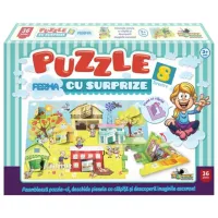 Пазл 2D Noriel Ферма с сюрпризами 3+/ Количество деталей: 36