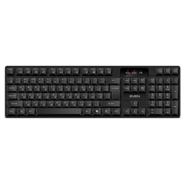 Tastatură Sven KB-C2300W Fără fir/ Black photo 1