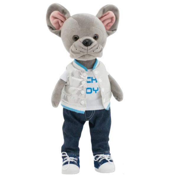 Jucărie moale Orange Toys Lucky Doggy Maxx: Super Style 4752218006058 3+/ Grey photo 1