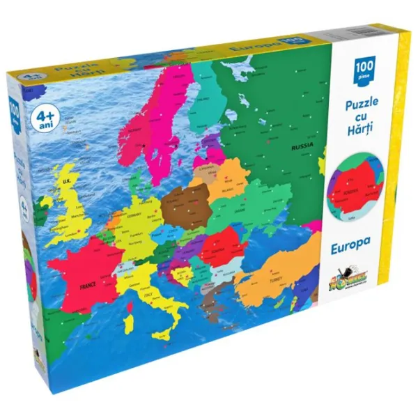 Puzzle 2D Noriel Harta Europei 2017 4+/ Numărul de piese: 100 photo 1 Puzzle 2D Noriel Harta Europei 2017 4+/ Numărul de piese: 100 photo 1