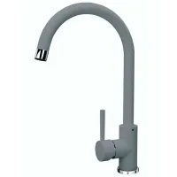 Baterie pentru bucătărie Florentina Alfa mono comandă/ pivotantă/ Alamă/ Gray